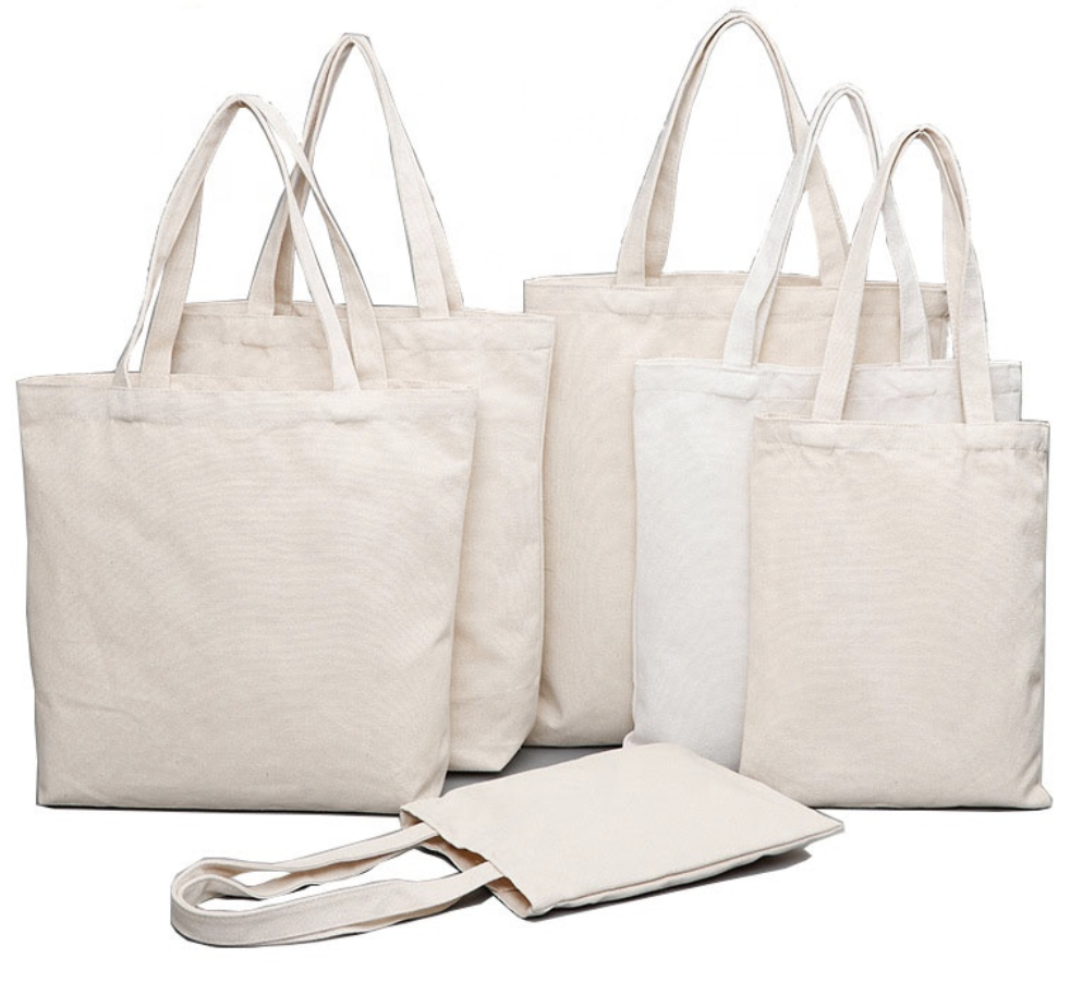 Set Of Canvas Bags With Logos