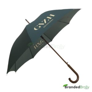 Green Dark Wood Walker Custom Umbrella