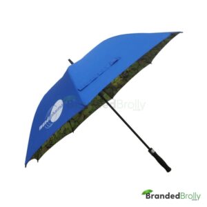 Dual Canopy Print Branded Golf Umbrella