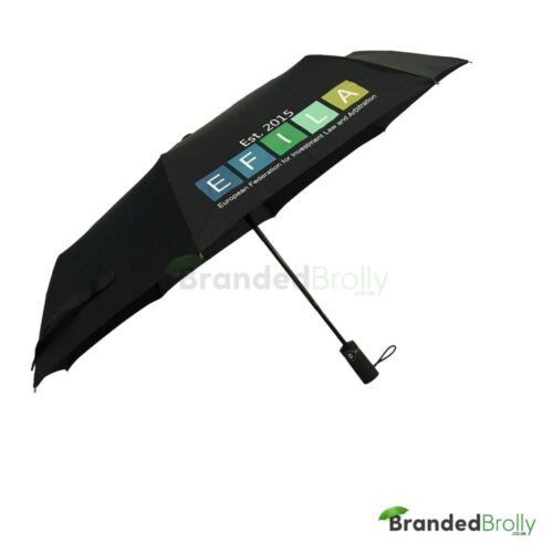 Black Custom Telescopic Umbrella