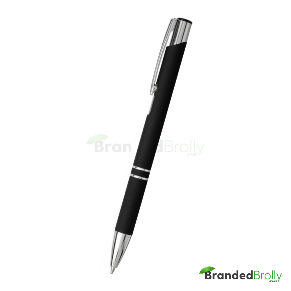 Black Soft Touch Custom Pens