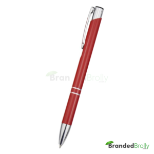 Red Metallic Branded Custom Pens