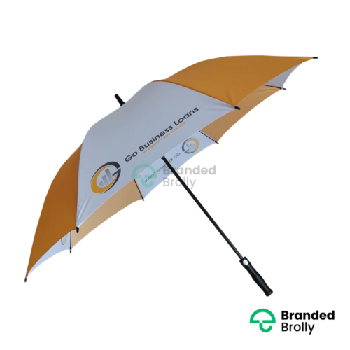 Orange White Large Golf Umbrella