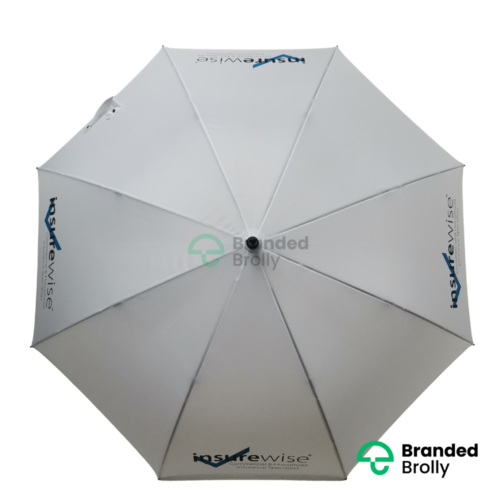 White Large Custom Golf Umbrella