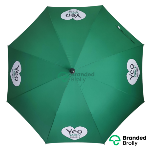Yeo Valley Large Green Golf Umbrella