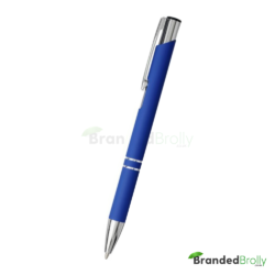 Dark Blue Soft Touch Custom Pens