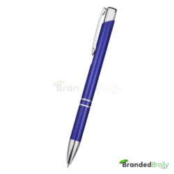 Royal Blue Metallic Branded Custom Pens