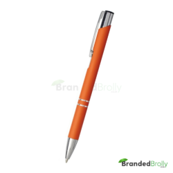 Orange Soft Touch Custom Pens