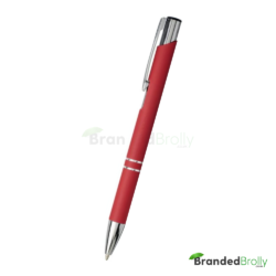 Red Soft Touch Custom Pens
