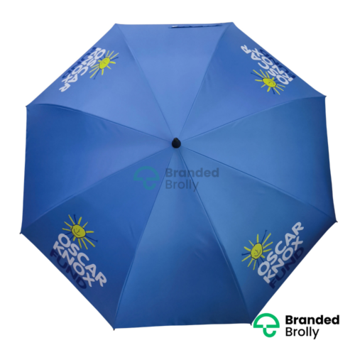 Oscar Knox Blue Personalised Branded Custom Golf Umbrella
