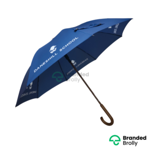 branded navy blue schools city umbrella