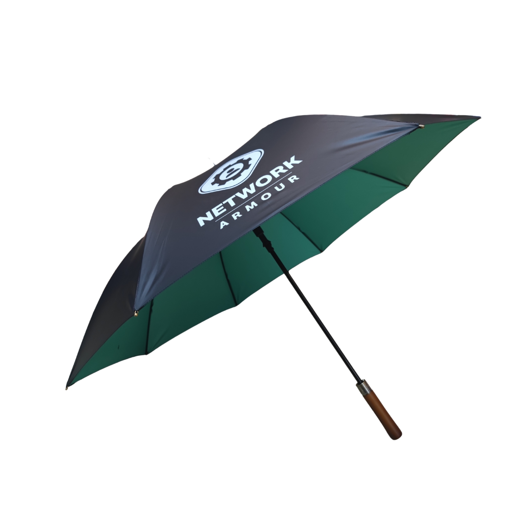 Branded Premium Wood Golf Umbrella