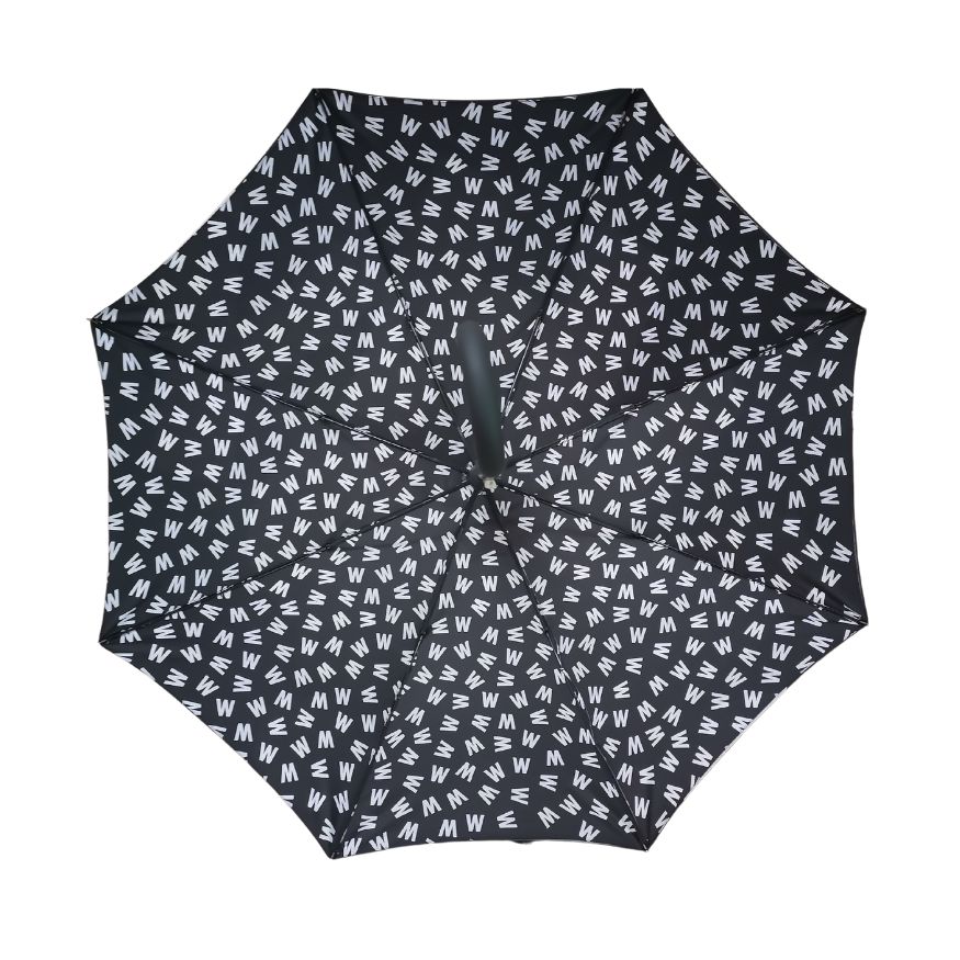 All over bottom canopy print on a branded city walker vogue umbrella