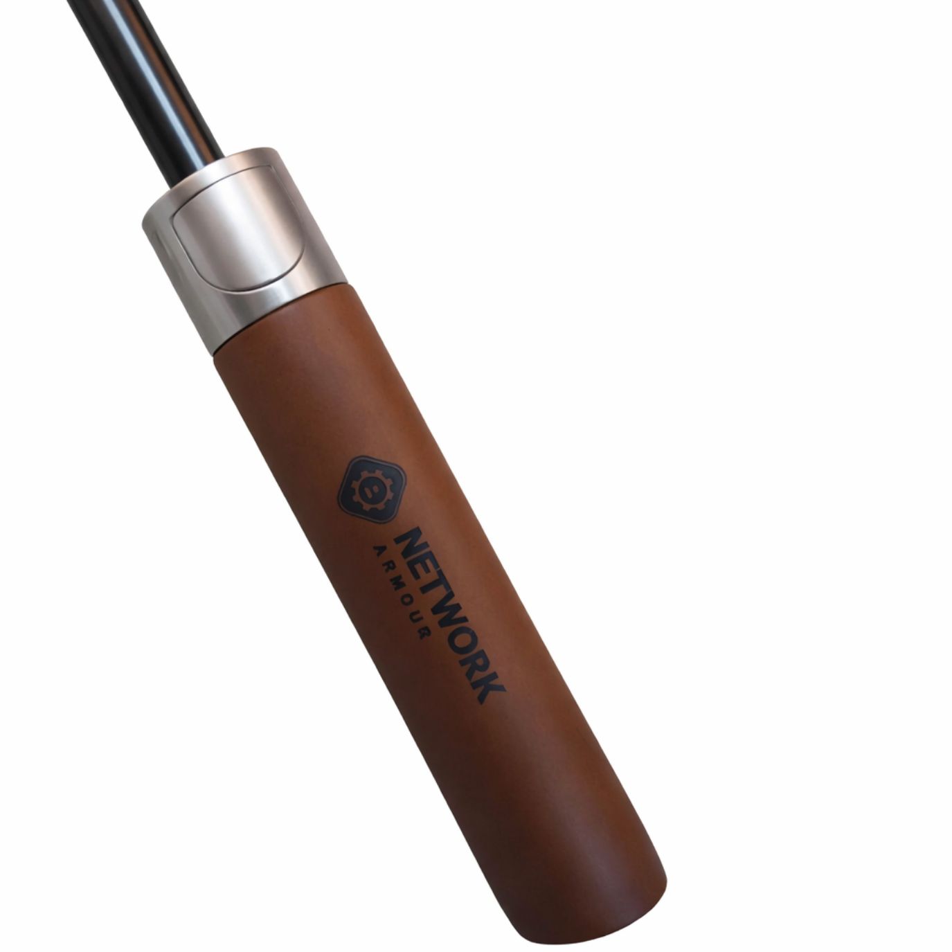 Wood handle golf umbrella handle detail