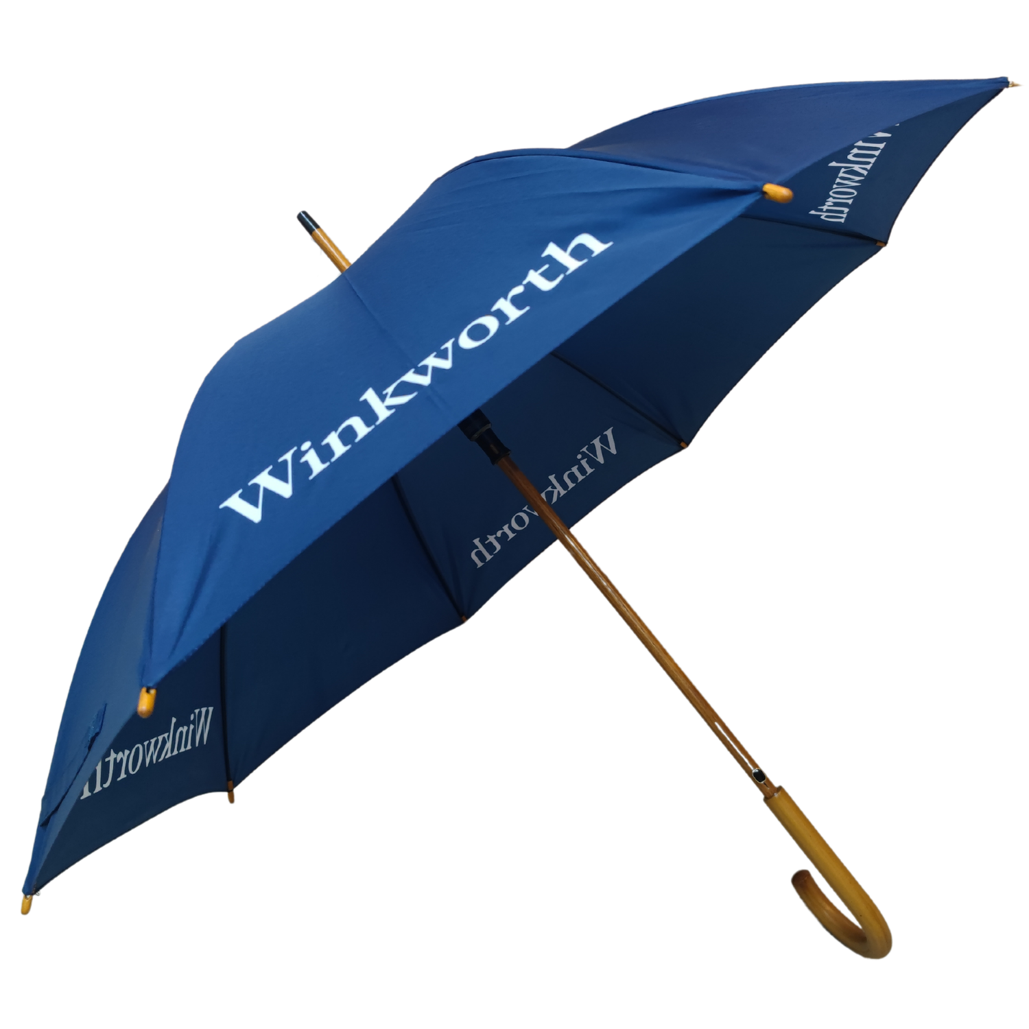 Branded walking umbrellas