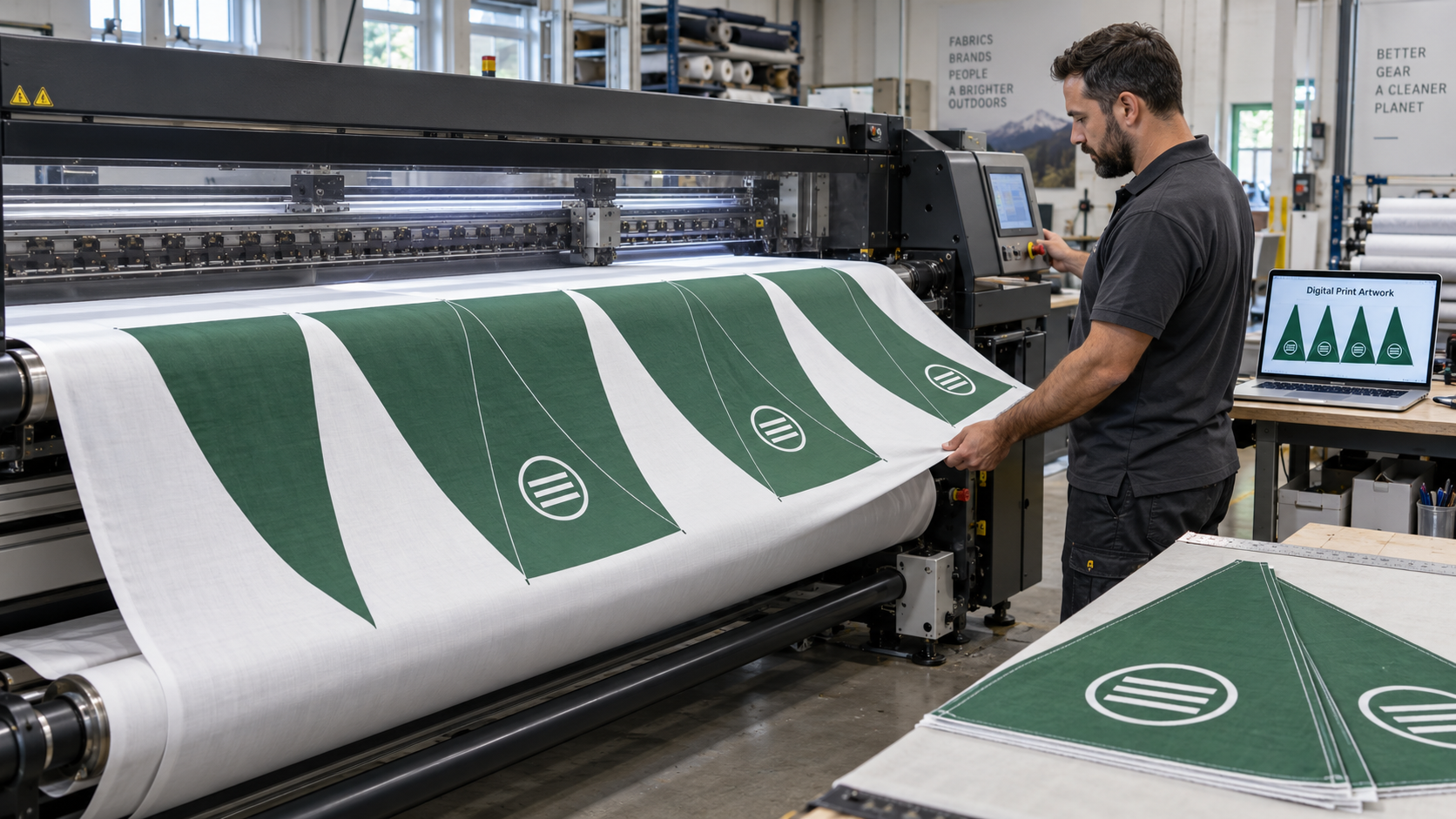 Logo printing on branded umbrellas