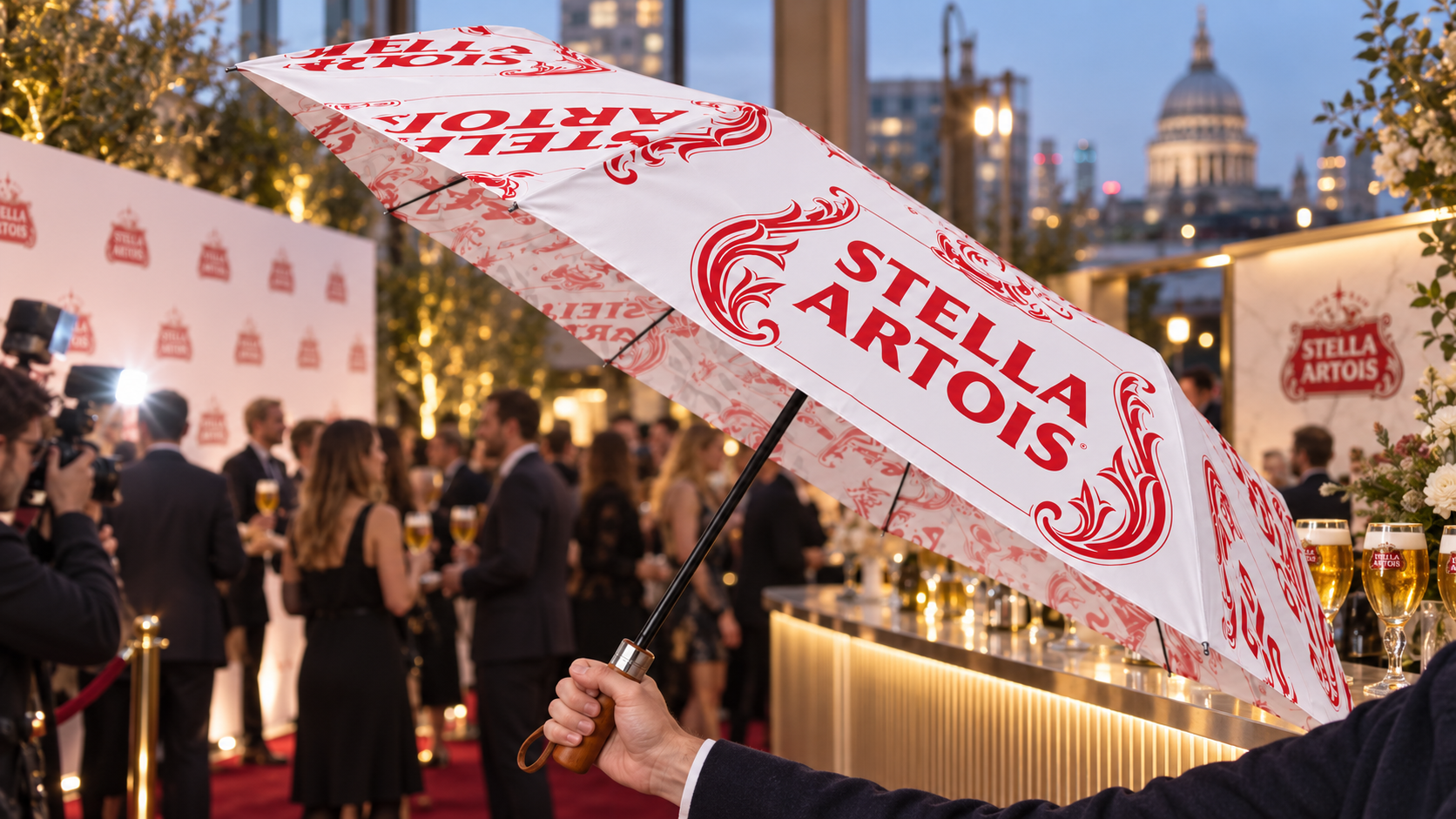Branded umbrellas for businesses, events and promotions