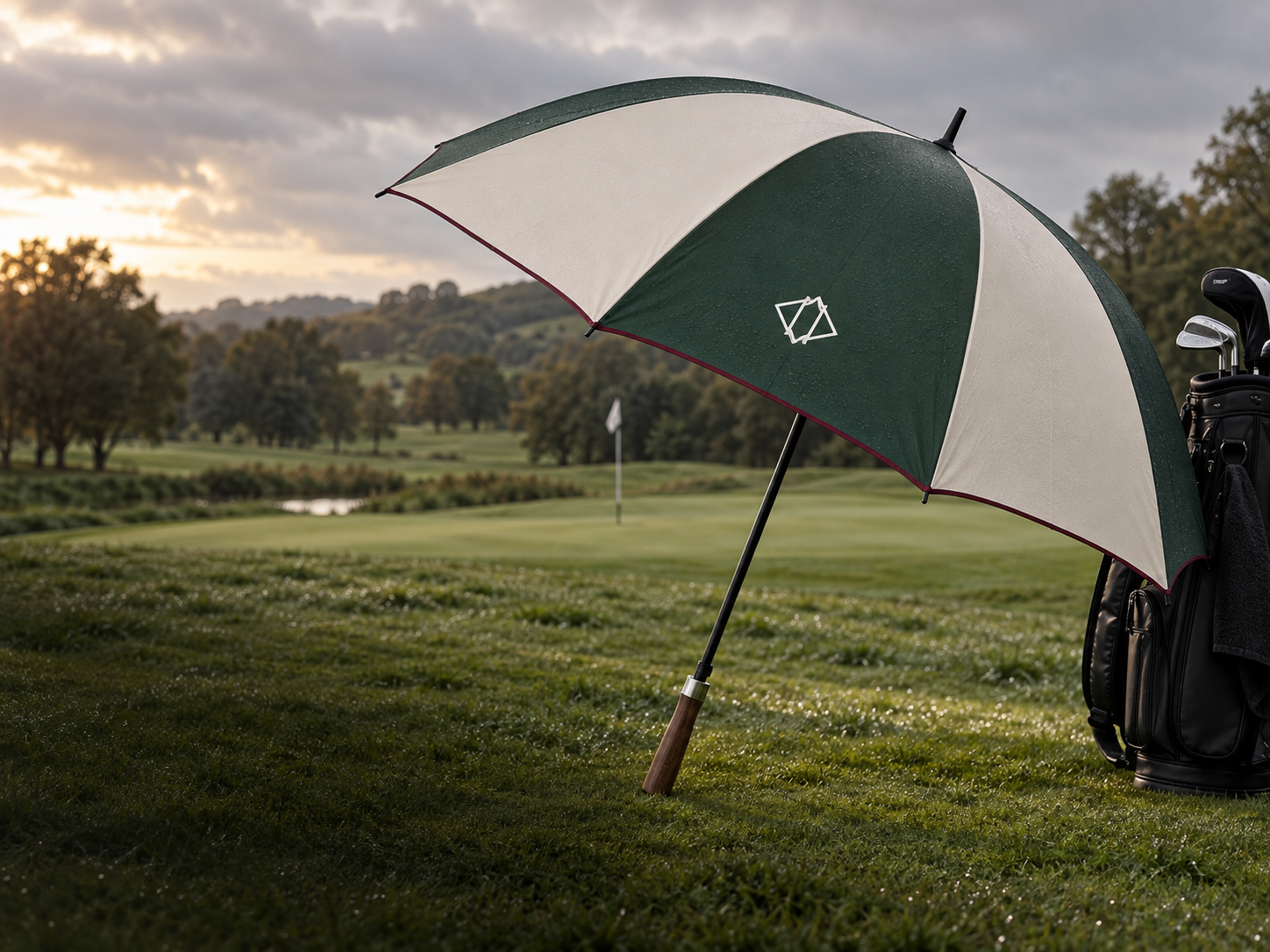 Bespoke branded golf umbrella