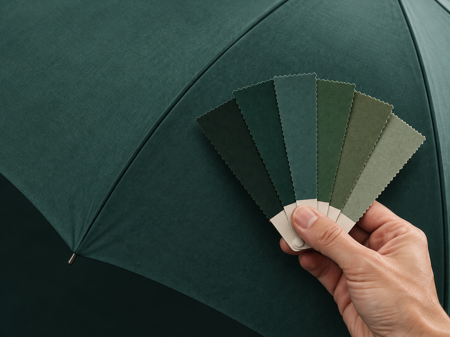 Pantone matched golf umbrella
