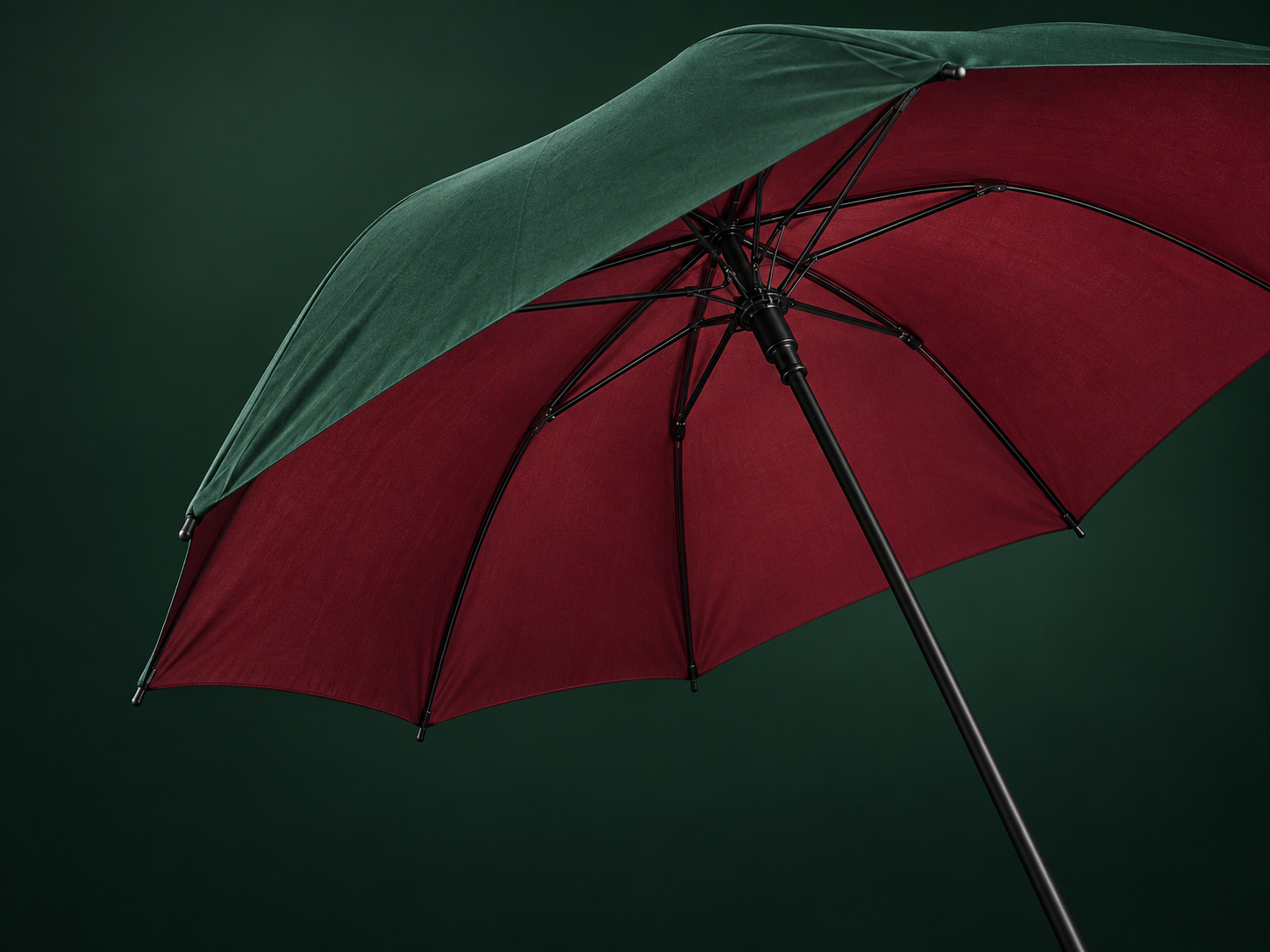 Dual canopy golf umbrella fabric