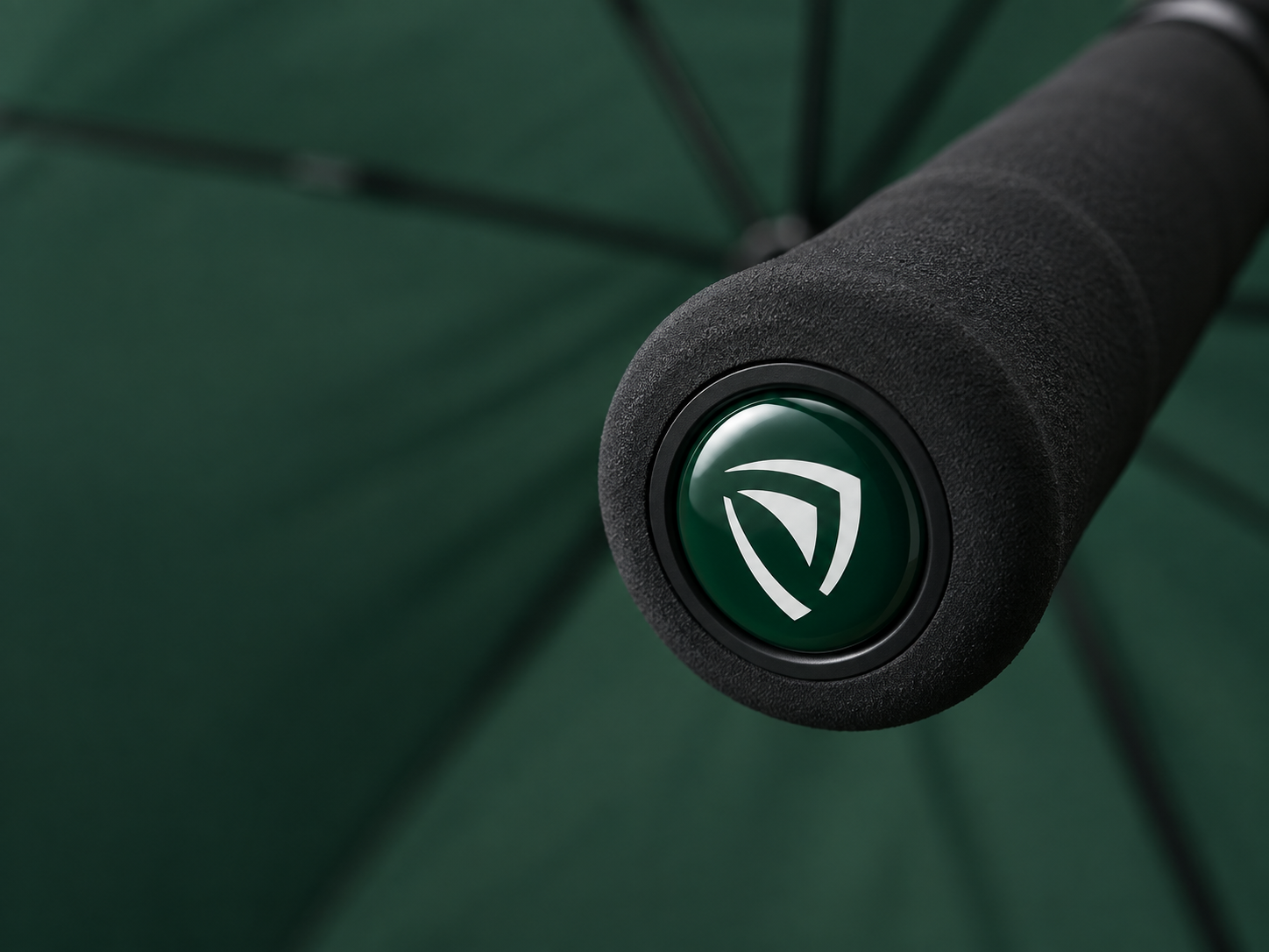 Logo in golf umbrella handle base